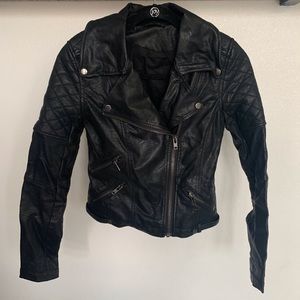Black Faux Leather Jacket